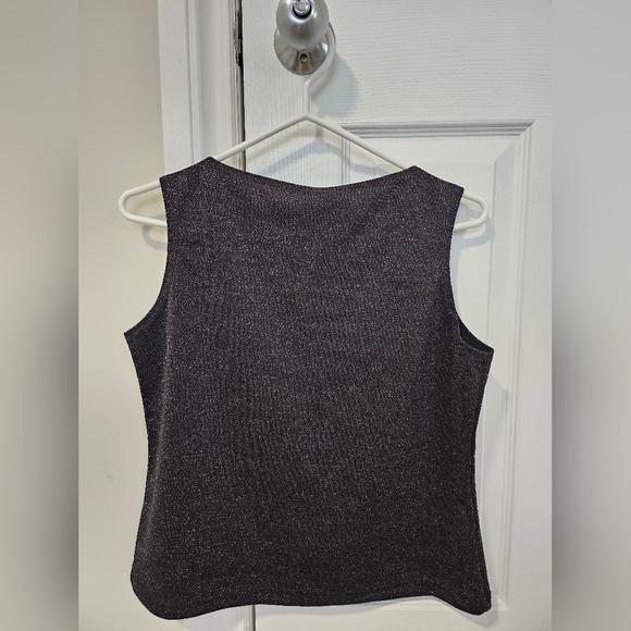 Black Glitter Shimmer Blouses - Picture 3 of 3
